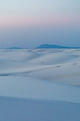 Dusk at White Sands National Monument in New Mexico