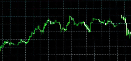 Stock exchange market graph analysis background 