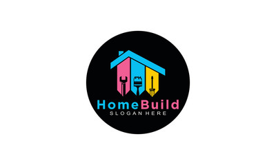 Home build silhouette