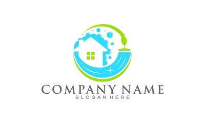 House cleaning logo