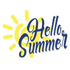 Beautiful summer sunlight vector illustration	