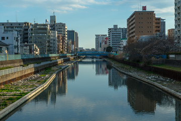 東京の都市風景　墨田区　横十間川