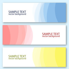 カラフルな背景のセット