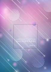 Abstract blurred colors background with geometric shapes