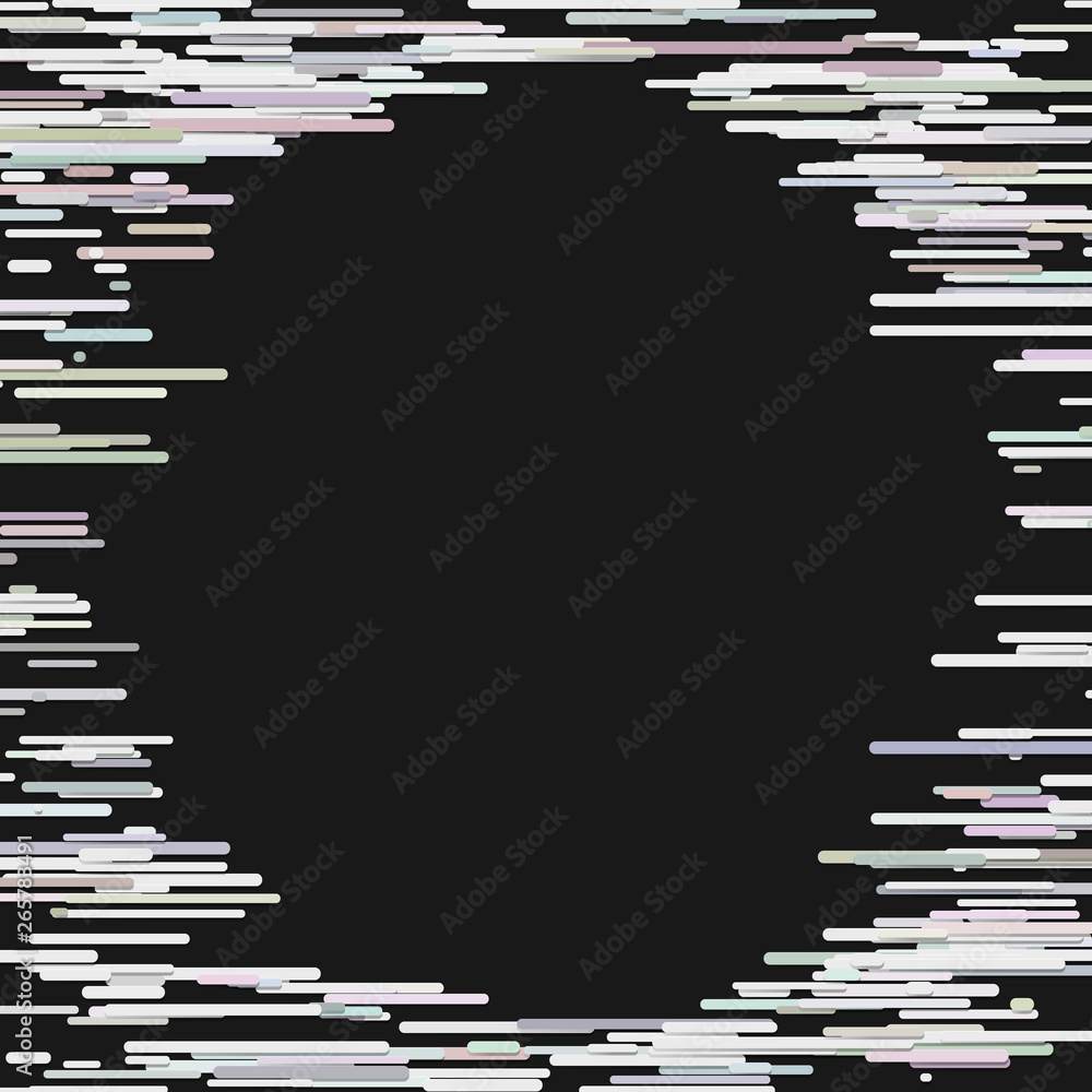 Poster blank horizontal stripe background template - vector frame graphic
