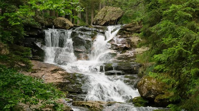 Riesloch Falls in Bavarian Forest