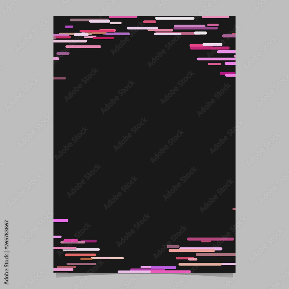 Poster abstract horizontal rounded stripe background brochure template - vector border illustration