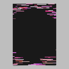 Abstract horizontal rounded stripe background brochure template - vector border illustration