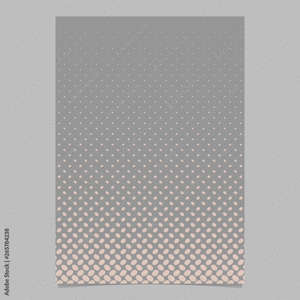 Poster abstract halftone ellipse pattern cover background template