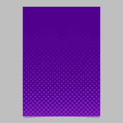 Purple halftone ellipse pattern page template design - vector brochure background illustration