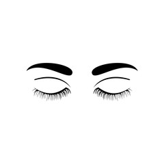 Eyes on white background. The eye logo. Eyes art. Human eyes, eyes close up - vector