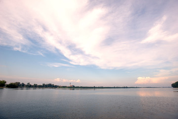 Fototapeta na wymiar River and sky, Danube near Novi Sad