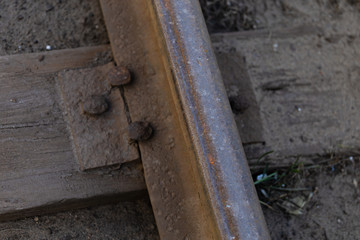 Steam over old railway tracks