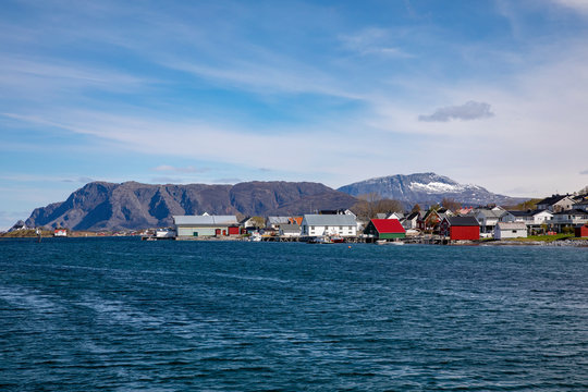 View of coast in Northern Norway