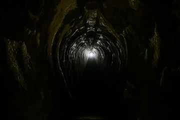 Underground passages of the Vladivostok fortress. Underground tunnel of Russian forts in Vladivostok