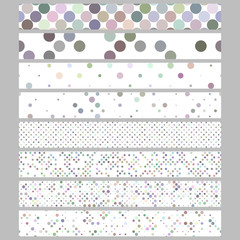 Abstract circle pattern web banner background set