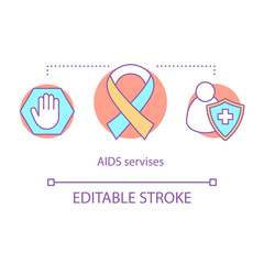 AIDS services concept icon