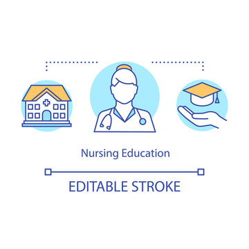 Nursing Education Concept Icon