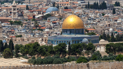 Nice panorama of the city of Jerusalem