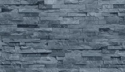 Fotobehang Stenen textuur muur Streep stenen muur patroon, naadloze textuur.