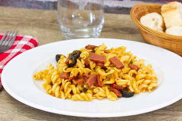 pâtes au boeuf