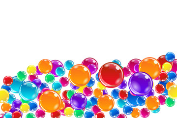 Background with colorful spheres
