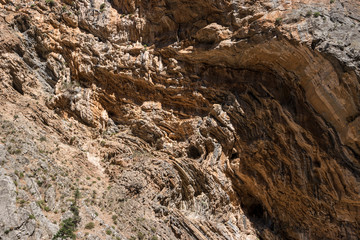 Fototapeta na wymiar Sedimentary rock. Structure of natural stone. Background.