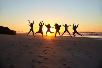 Friends on the beach