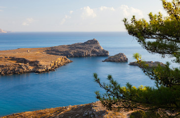 Pueblo de Lindos, Isla de Rodas, Dodecaneso, Grecia