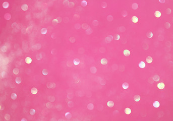 Pink shiny blurred festive background