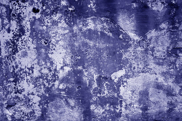 Grungy cement wall texture in blue tone.