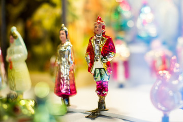 Old Christmas tree toys made in the Soviet Union (in the USSR)