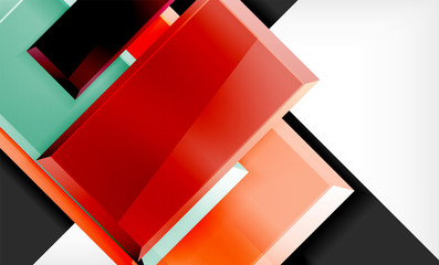 Color squares futuristic abstract background