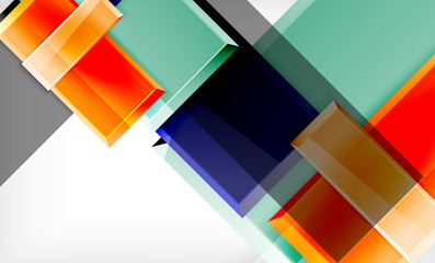 Colorful square and rectangle blocks background