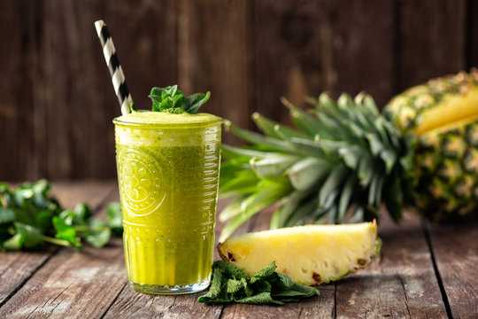 Delicious smoothie with two straws teasing the viewer