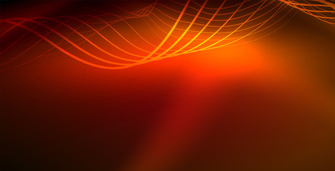 Neon wave background