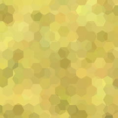 Fototapeta na wymiar Background made of yellow, beige hexagons. Square composition with geometric shapes. Eps 10