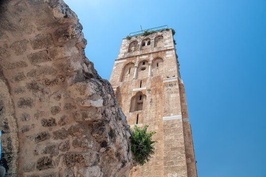 The White Mosque - ancient Ummayad mosque in the city of Ramla, Israel.