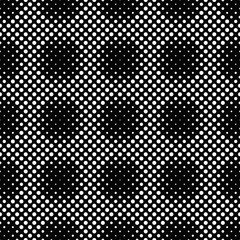 Black and white seamless geometrical circle pattern background design