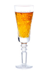 glasses for alcohol on a white background. Isolation