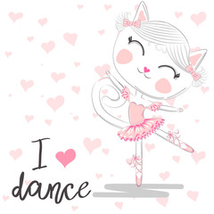 T shirt design. Modern fashion style on white background with heart