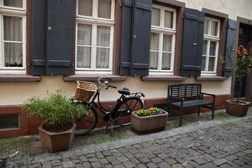 historische alte romantische Häuschen in Heidelberg