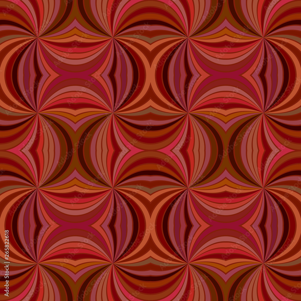Poster brown seamless abstract psychedelic curved stripe pattern background