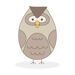 Illustration of a cute owl.