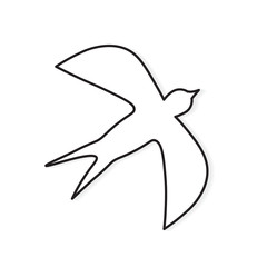 swallow bird icon- vector illustration
