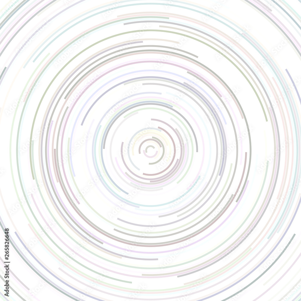 Poster round abstract background - vector illustration from curved lines