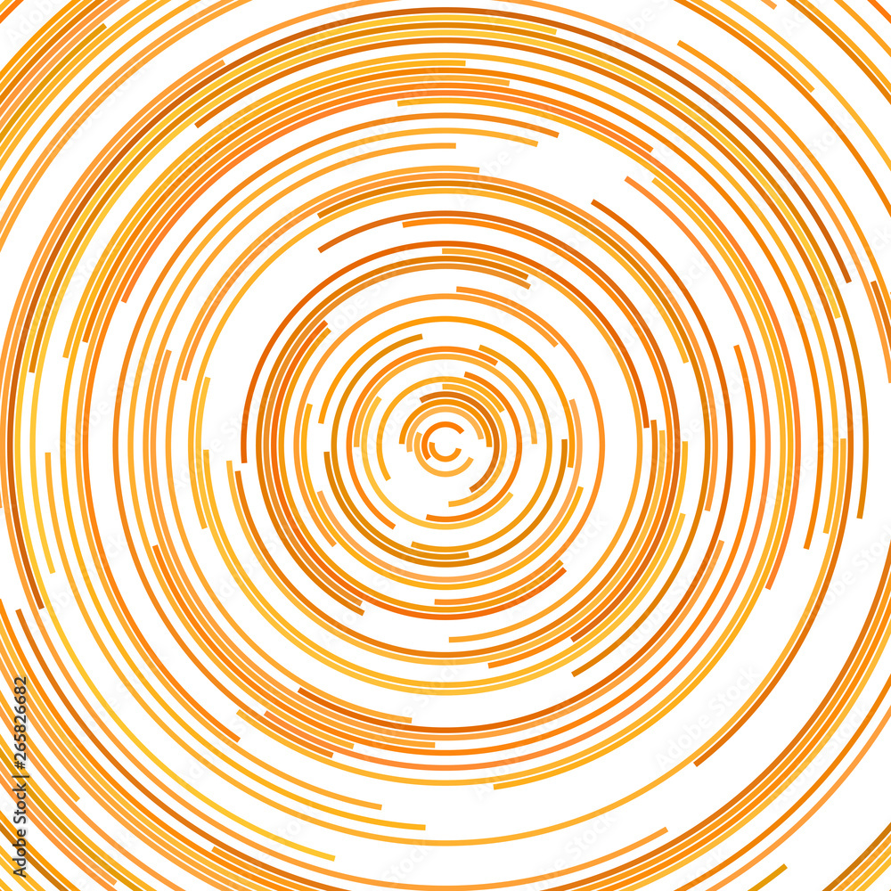 Poster abstract psychedelic background design from half circles