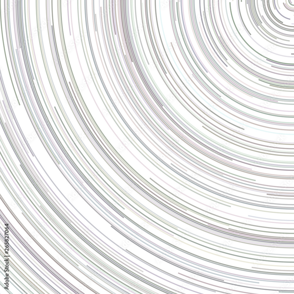 Poster colorful psychedelic abstract background from concentric circular lines