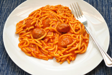 Processed Spaghetti & Meatballs From a Can 