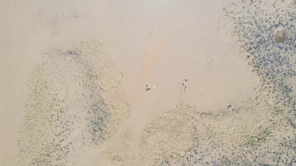 鳥取砂丘の風景 ドローン空撮